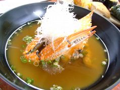 登呂店　お勧め　 渡り蟹の味噌汁