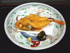 登呂店　お勧め　かさごの唐揚