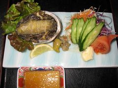 両替町店　お勧め　あわびのステーキ